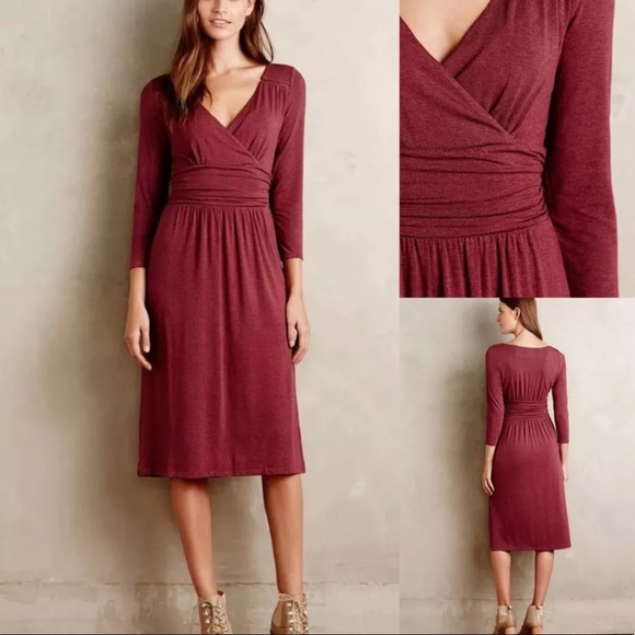 Anthropologie Dresses & Skirts - 🌹 Anthropologie Maeve Galena faux wrap dress size medium